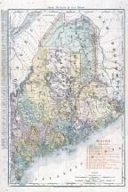 Maine Railroad Map 1906